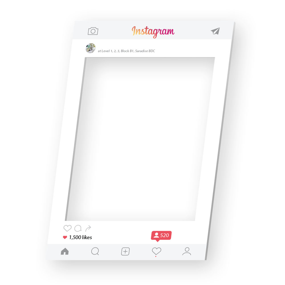 Instagram Social Media Frame Prop Sample 1